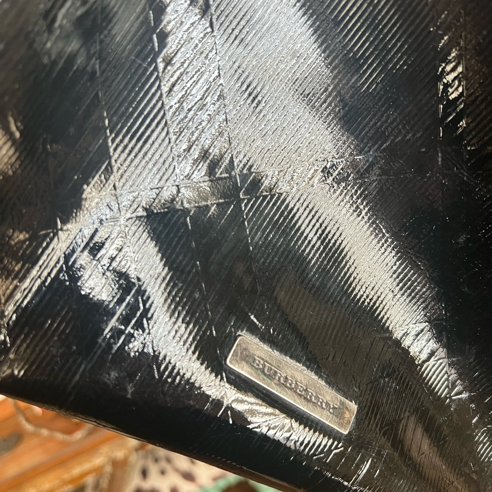 Burberry Black Patent Women's Tote - Picture 8 of 9